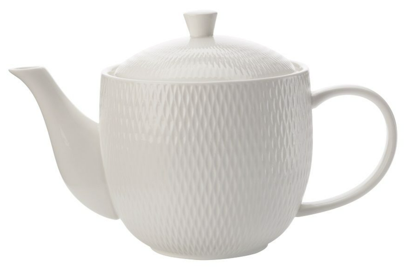Maxwell & Williams - 800ml White Basics Diamonds Teapot